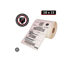 01 Rolo Etiqueta Adesiva 10x15cm / 100x150mm Térmica p/ Envios Ecommerce, Mercado Envio, S                                    igep Correios, Logistíca e outros.