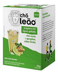 CHÁ LEÃO - CHÁ VERDE E GENGIBRE SABOR LIMÃO - 10 SACHÊS