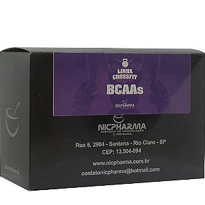 BCAA Masculino Linha CrossFit Nicpharma 30 Envelopes