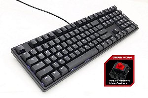 Teclado Mecânico Ducky Channel ONE Full Size Switch Vermelho Iluminação Branco (DKON1608S-RUSPDAAW1)