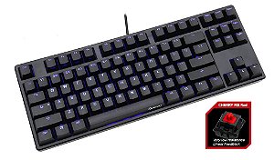 Teclado Mecânico Ducky Channel One TKL Switch Vermelho Iluminação Azul (DKON1687S-RUSADAAB1)