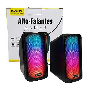 Alto-Falantes Gamer LED RGB B-Max BM-S210