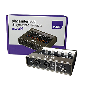 Placa Interface de Gravação de Áudio Mxt Mx-A16