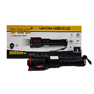 Lanterna LED Super Brilhante 2000m+ Sabre de Luz Bm-8522 B-Max
