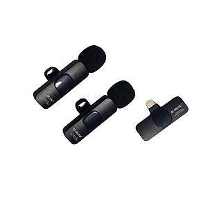 Microfone de Lapela Profissional B-Max BM-221: Som Cristalino e Sem Fios – Ideal para Vídeos e Transmissões