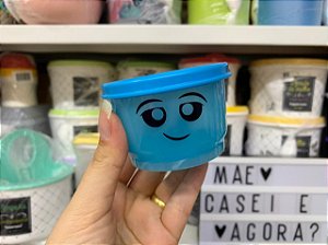 Potinho 140 ml Azul Carinha