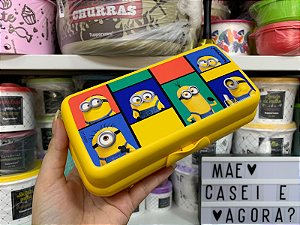 Porta Sanduíche Retangular Minions