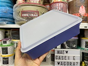 Caixa Versátil 2,5 Litros Azul Tampa Branca