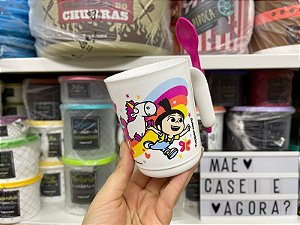 Caneca 350 ml Agnes + Colher Rosa