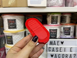 Tampa Inferior e Superior para Porta Tempero Vermelha