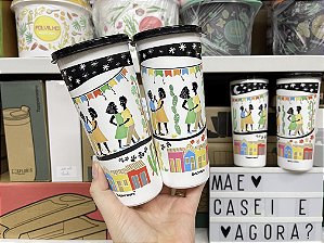 Kit 4 Copos 470 ml com Tampa Arraial