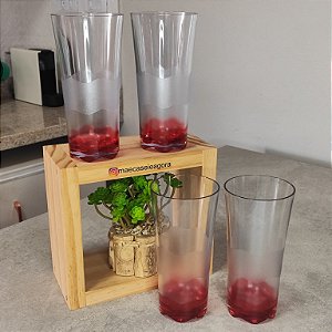 Kit 4 unidades Copo Super Luxo 475ml Chili