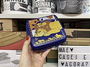 Porta Sanduíche Quadrado Simba e Mufasa