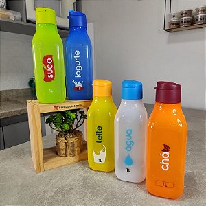 Kit 5 Unid Eco Tupper 1 Litro Colecionável