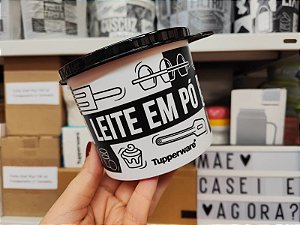 Tupper Redondinha Leite em Pó Pop Box 500 ml
