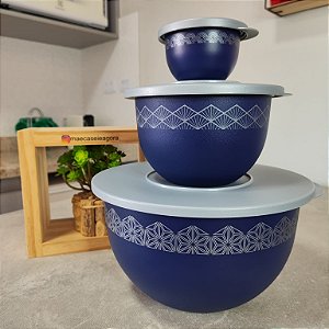 Kit 3 Peças Tigela Murano Oriente