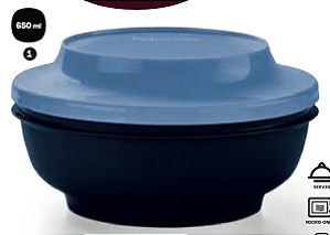 Tigela Redonda Actualité 650ml Azul Escuro e Claro