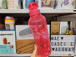 Garrafa Aquavibe com Canudo Flexível 2 Litros Pink