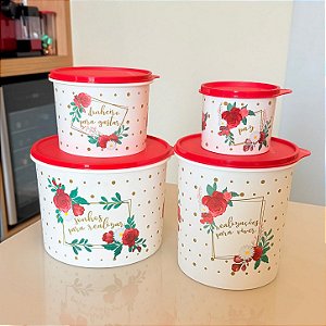 Kit 4 Peças Tupper Caixa Sonhos