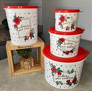 Kit 4 Peças Tupper Caixa Sonhos