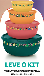 Kit 4 Peças Toque Mágico Tropical