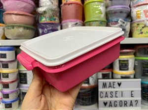 Tupper Pote 780 ml Rosa e Branco