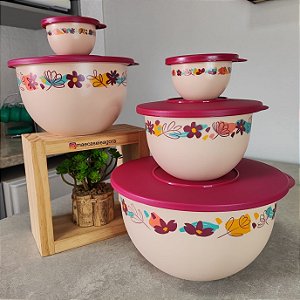 Kit 5 Peças Murano Flores ao Vento
