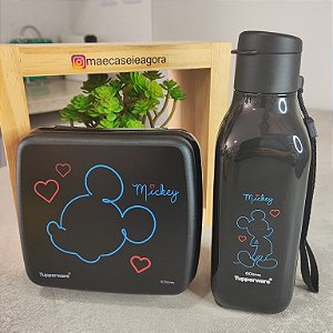 Kit 2 Peças Mickey Colors - Eco 500 ml + Porta Sanduíche