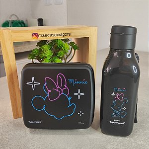 Kit 2 Peças Minnie Colors - Eco 500 ml + Porta Sanduíche