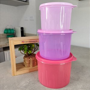 Kit 3 Peças Tupper Caixa Estilo