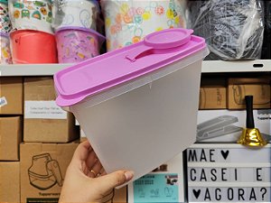 Porta Cereal 2,8 Litros Tampa Rosa