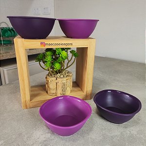 Kit 4 Peças Tigelas Actualité 200ml Tons de Roxo