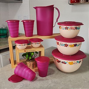 Kit 10 Peças Murano Flores ao Vento