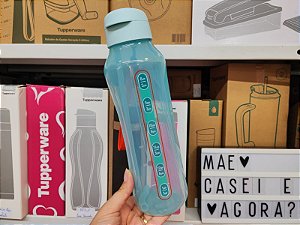 Garrafa Aquavibe com Canudo Flexível 1,2 Litros Aquamarine