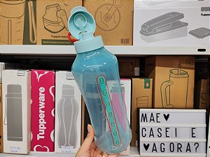 Garrafa Aquavibe com Canudo Flexível 2 Litros Aquamarine