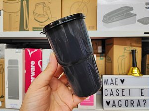 Copo Colors com Tampa 350 ml Preto
