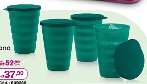 Kit 4 Unid. Copo Murano Oriental Verde