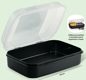 Visual Box 2,3 Litros Base Preta