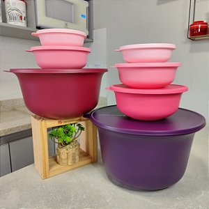 Kit 7 Peças Aloha Tons de Rosa e Roxo