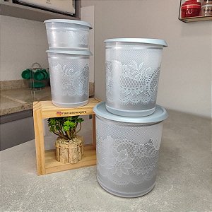 Kit 4 Peças Instantânea Mágica Brilho de Renda