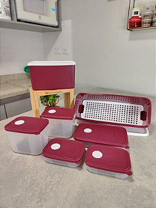 Kit 7 Peças Freezer Bordeaux