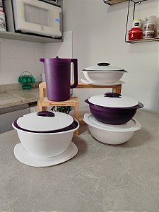 Kit 4 Peças Servir Thermo Berinjela
