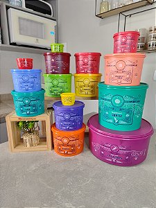 Kit 15 Peças Armazenamento Linha Clássica