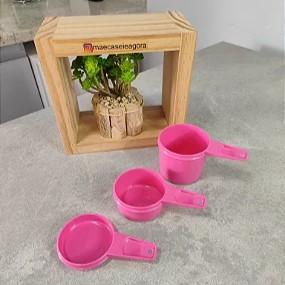 Xícaras Medidoras Rosa