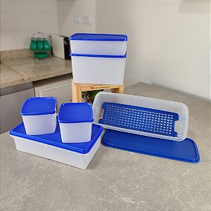 Kit 6 Peças Freezer Azul