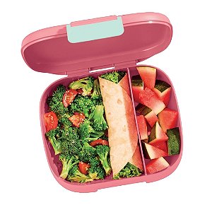 Porta Lanche Descomplica Rosa e Verde