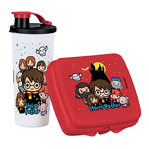 Kit 2 Peças Harry Potter - Copo e Porta Sanduíche