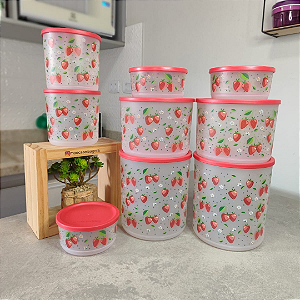 Kit 9 Peças Refri Line Morangos