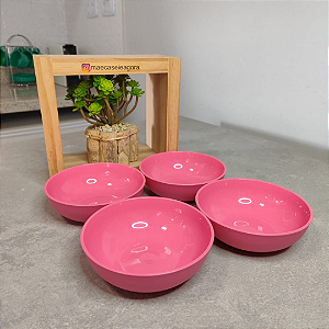 Kit 4 Unid. Tigelinha Allegra 250 ml Flamingo