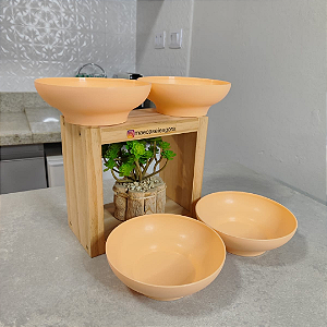 Kit 4 Unid. Tigelinha Ideal 400 ml Creme